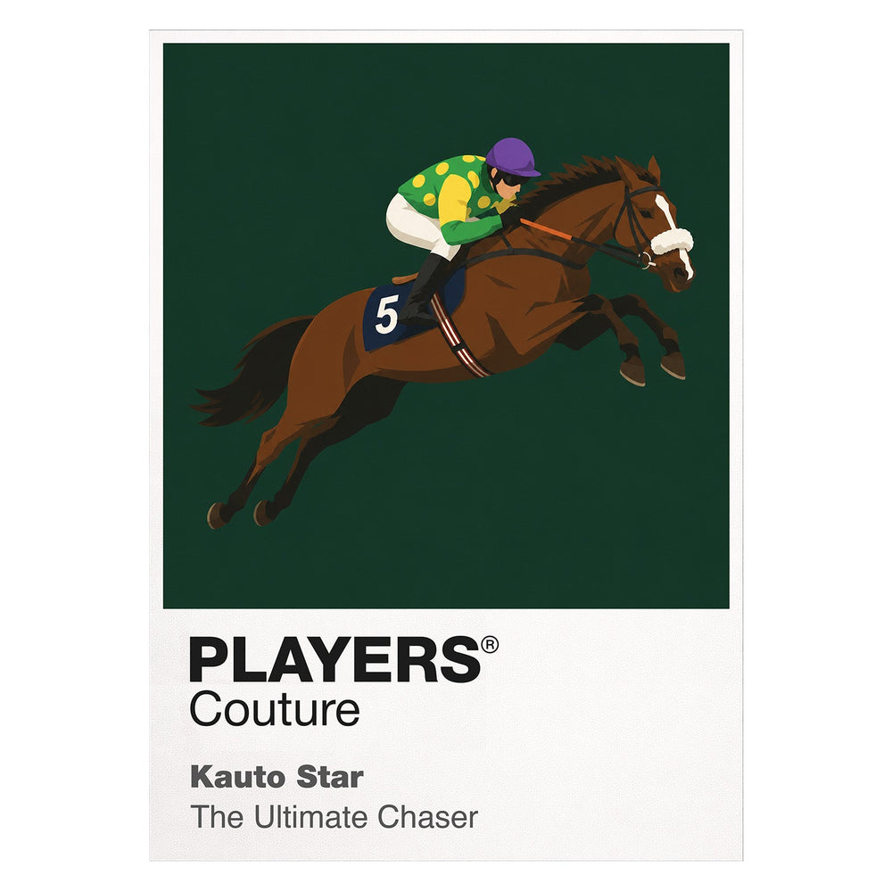 Kauto Star horse racing T-shirt – white view