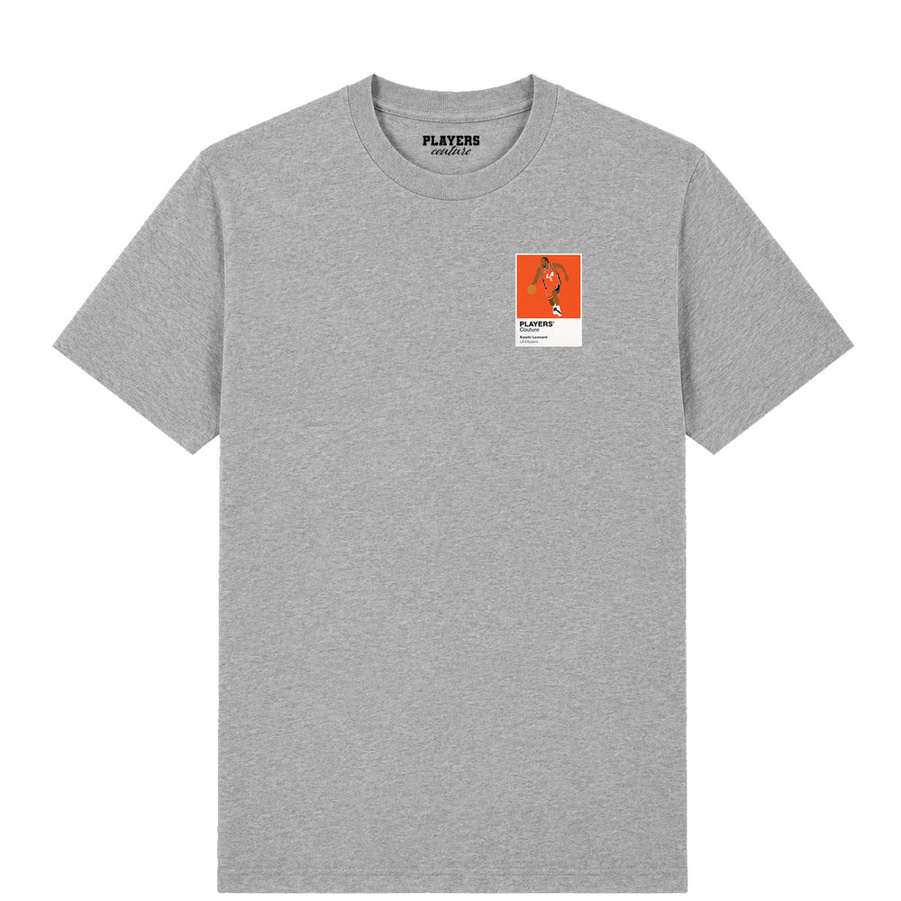 Kawhi Leonard Clippers Basketball Icon Frame Men's T-Shirt - Gray