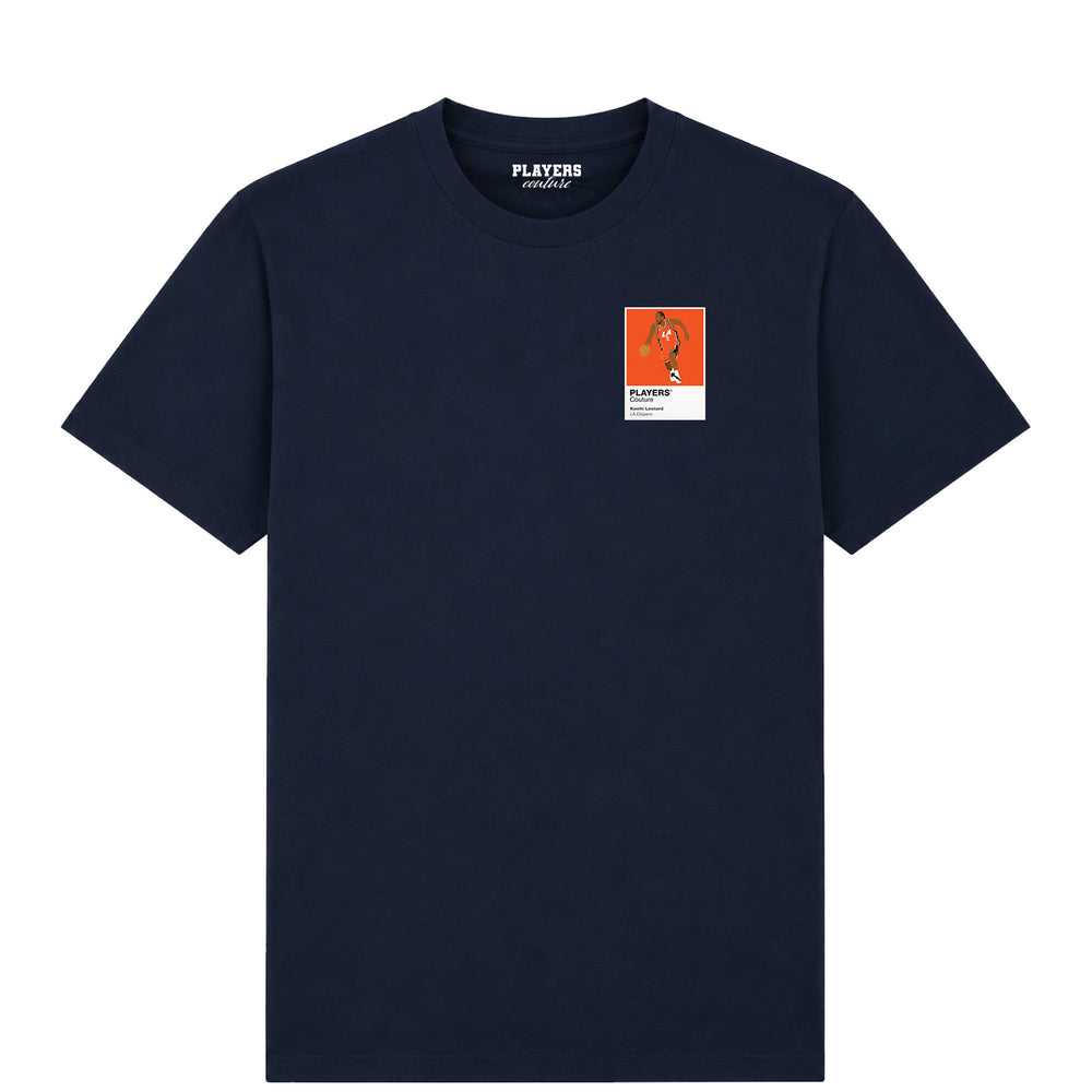 Kawhi Leonard Clippers Basketball Icon Frame Men's T-Shirt - Navy