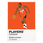 Kawhi Leonard Clippers Basketball Icon Frame - Icon Design