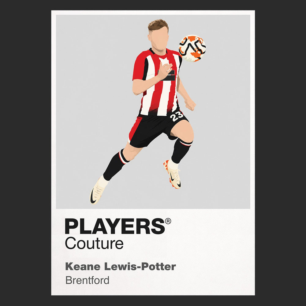 Keane Lewis-Potter Brentford black Icon Frame artwork detail