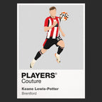 Keane Lewis-Potter Brentford black Icon Frame artwork detail