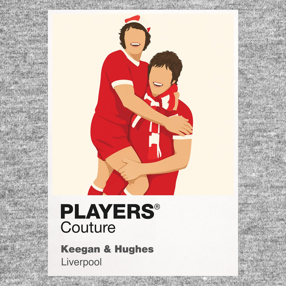 Keegan and Hughes Liverpool grey Icon Frame artwork detail
