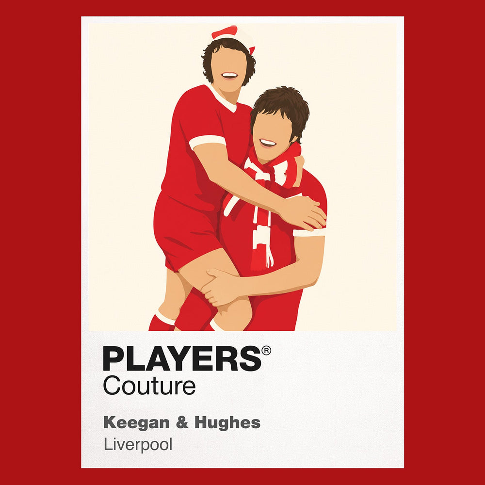 Keegan and Hughes Liverpool red Icon Frame artwork detail