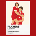 Keegan and Hughes Liverpool red Icon Frame artwork detail
