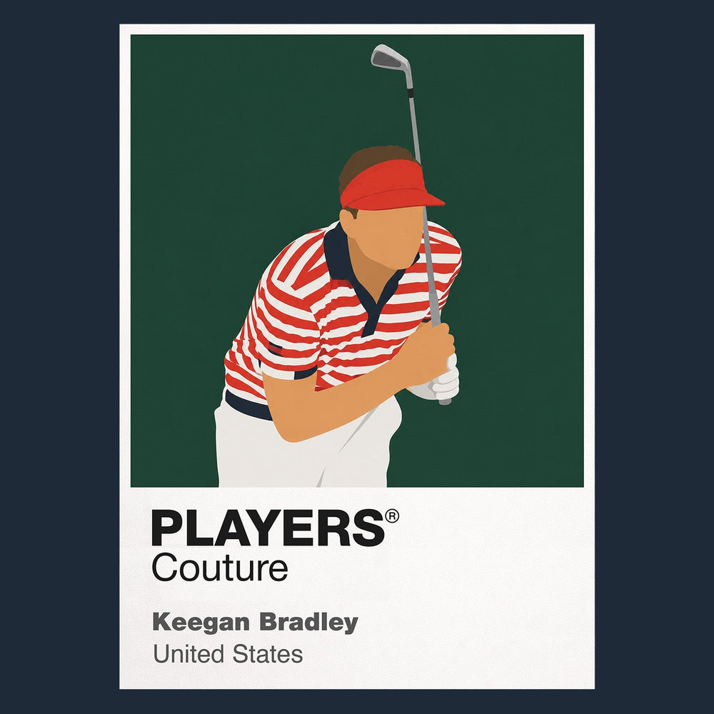 Keegan Bradley Golf Icon Frame Men's Polo Shirt