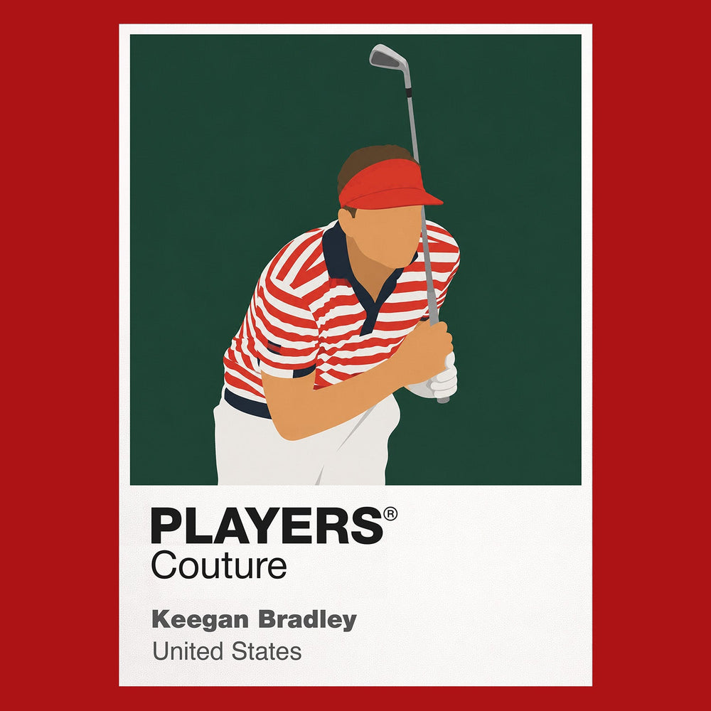 Keegan Bradley Golf Icon Frame Men's Polo Shirt