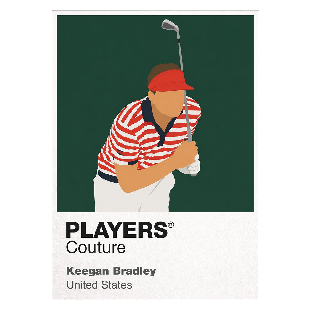 Keegan Bradley Golf Icon Frame Men's Polo Shirt