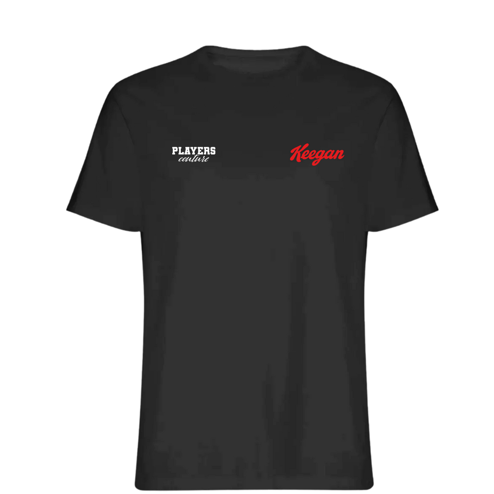 Keegan Logo Players Couture Mens T-Shirt Black