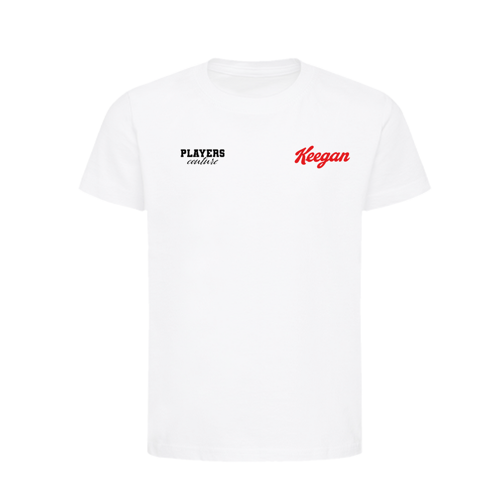 Kevin Keegan Logo Players Couture Kids T-Shirt White