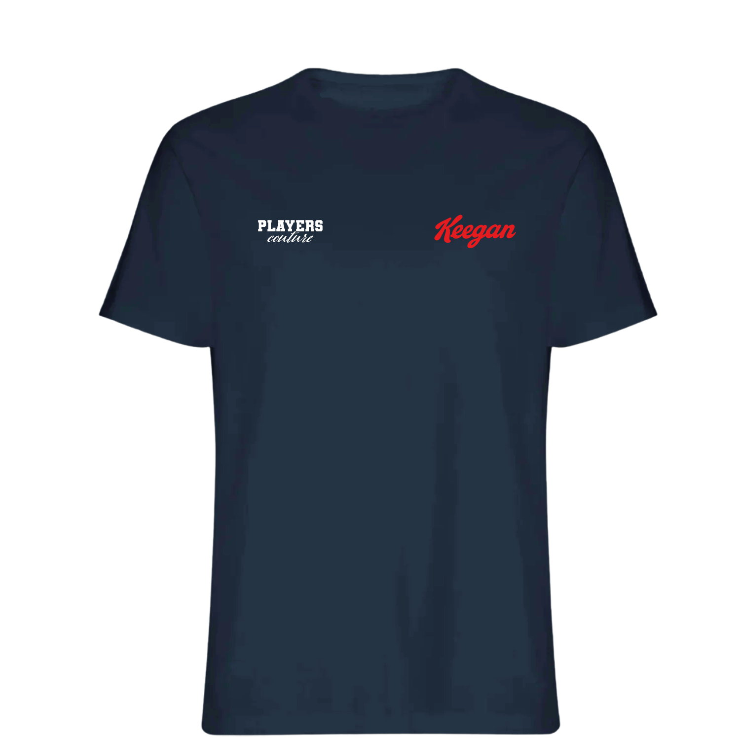 Keegan Logo Players Couture Mens T-Shirt Navy