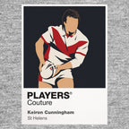 Keiron Cunningham St Helens rugby league hoodie grey