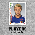 Keisuke Honda World Cup Sticker Men's Hoodie – keisuke honda grey Players Couture design