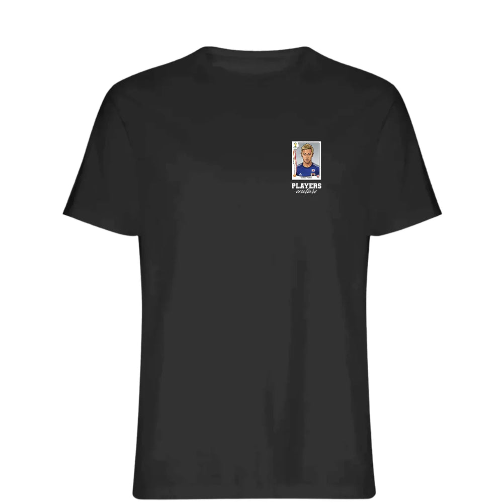 Keisuke Honda World Cup t-shirt – black men's t-shirt featuring the Keisuke Honda World Cup Players Couture logo