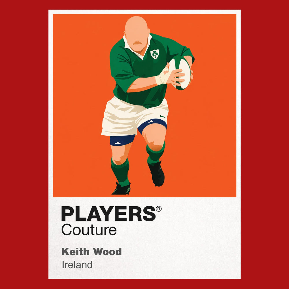Keith Wood Rugby Union Icon Frame Men's T-Shirt – image 10