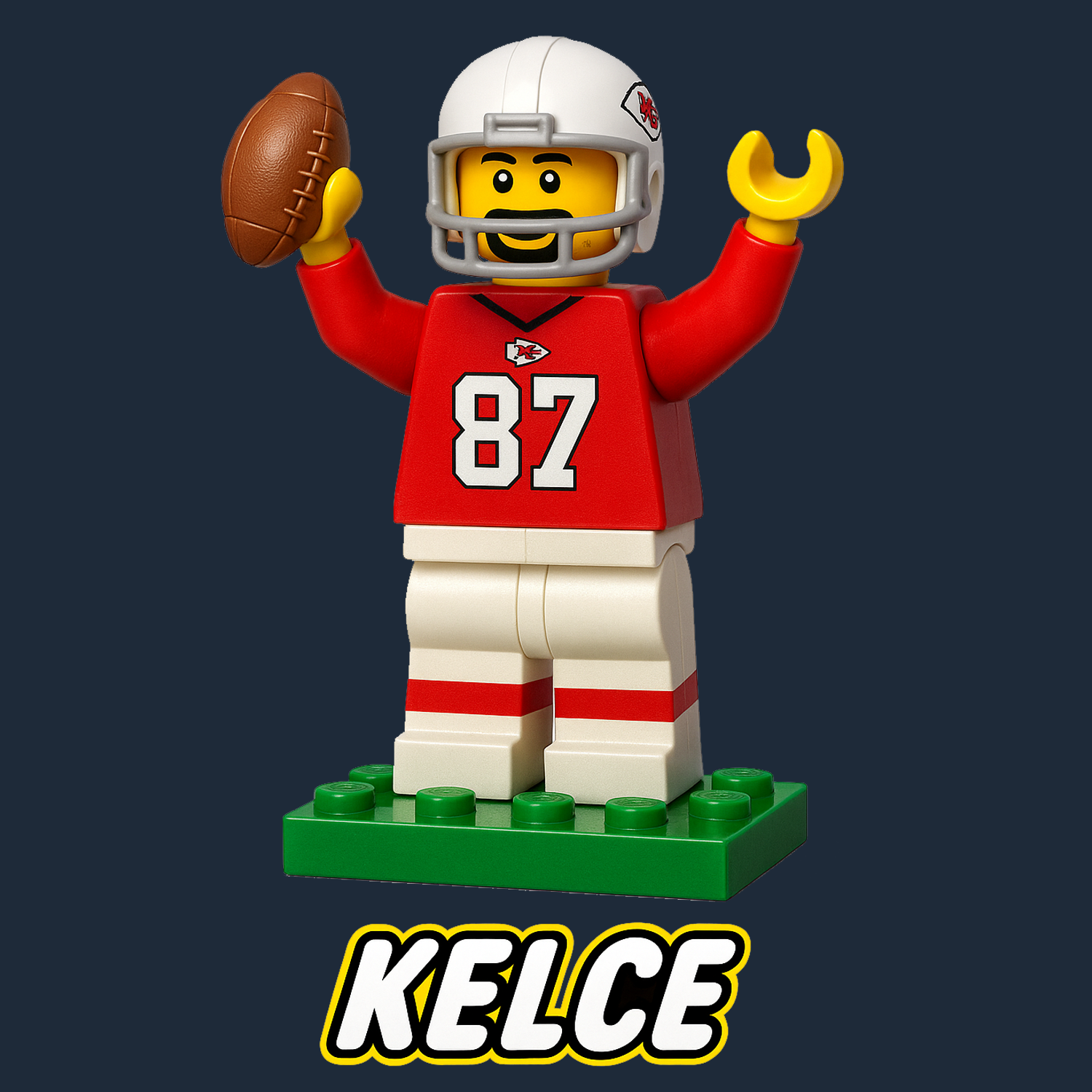 Travis Kelce Toy Logo Players Couture Kids Hoodie