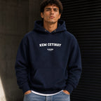 Kem Cetinay name-print hoodie - black