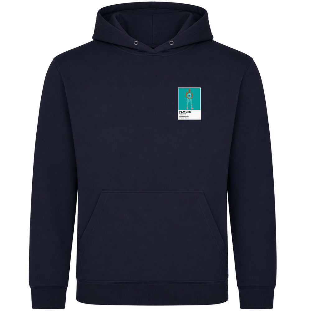 Kemba Walker Hornets Basketball Icon Frame Men's Hoodie - Navy