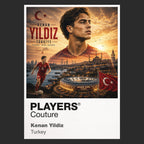 Kenan Yildiz Turkey Atlas Frame artwork by Players Couture