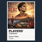 Kenan Yildiz Turkey Atlas Frame artwork by Players Couture