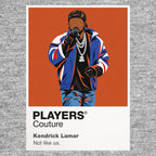Kendrick Lamar Kendrick Lamar's controlled West Coast performance style and album-led storytelling Icon Frame artwork in grey