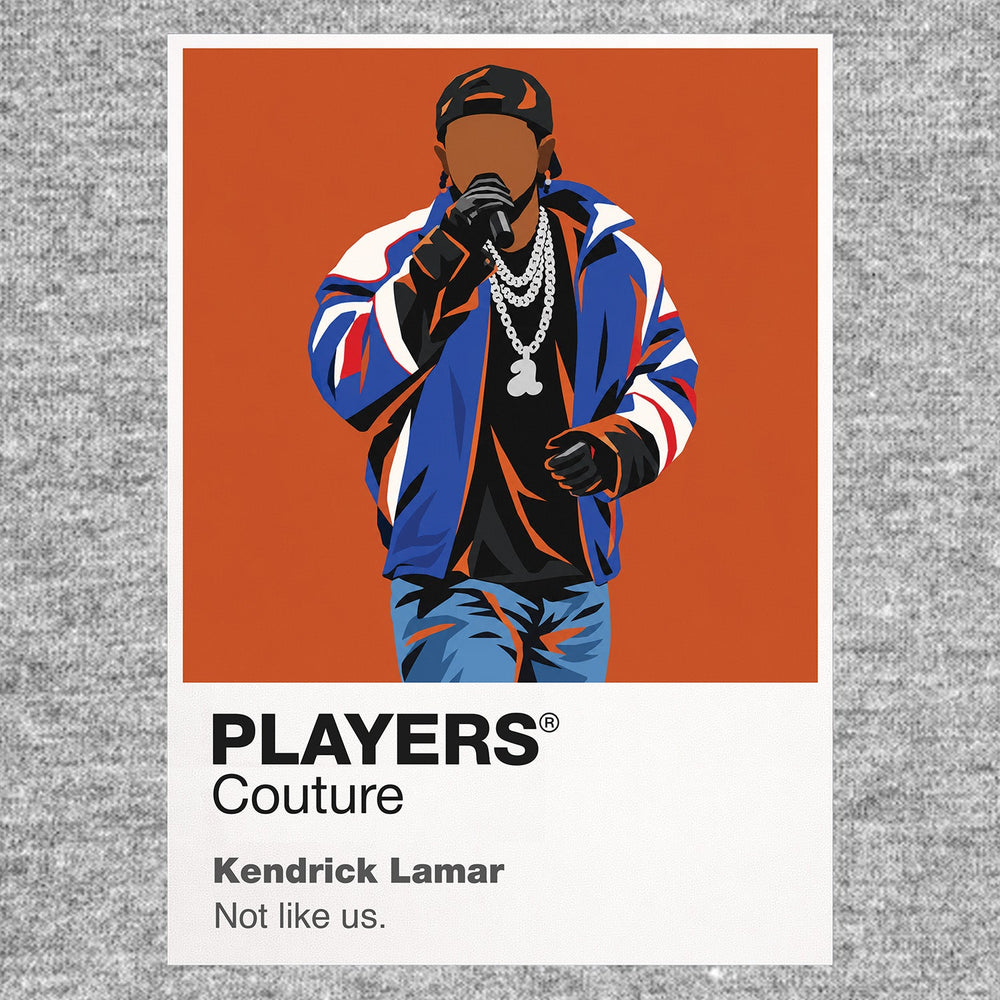 Kendrick Lamar the focused Compton-to-GNX visual identity of Kendrick Lamar Icon Frame artwork in grey