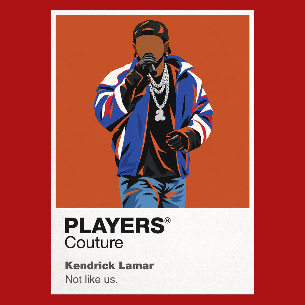 Kendrick Lamar Kendrick Lamar's controlled West Coast performance style and album-led storytelling Icon Frame artwork in red
