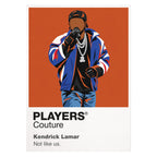 Kendrick Lamar Kendrick Lamar's controlled West Coast performance style and album-led storytelling Icon Frame artwork on white
