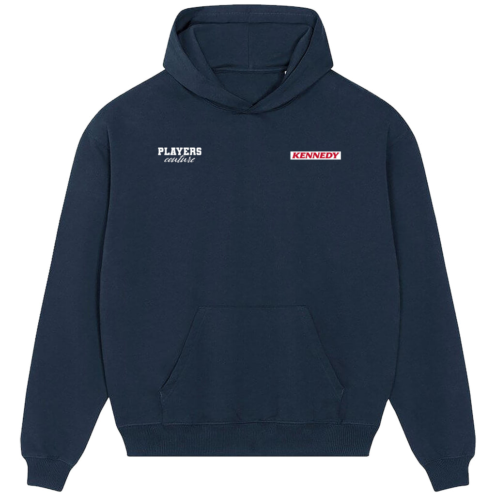 Kennedy Logo Players Couture Men's Casual Hoodie Navy