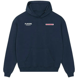 Kennedy hoodie – navy men's hoodie featuring the Kennedy Players Couture logo