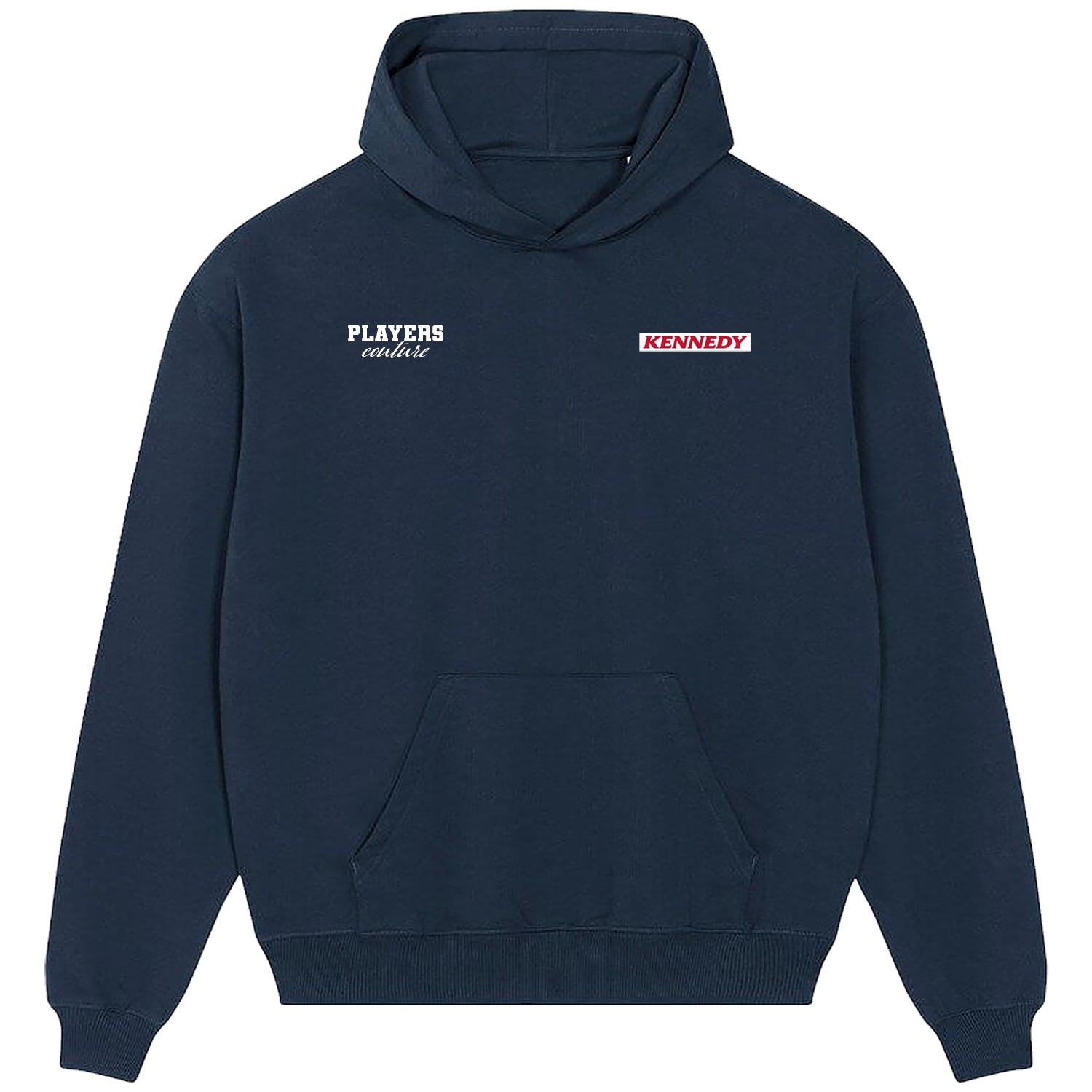Kennedy Logo Players Couture Men's Casual Hoodie Navy