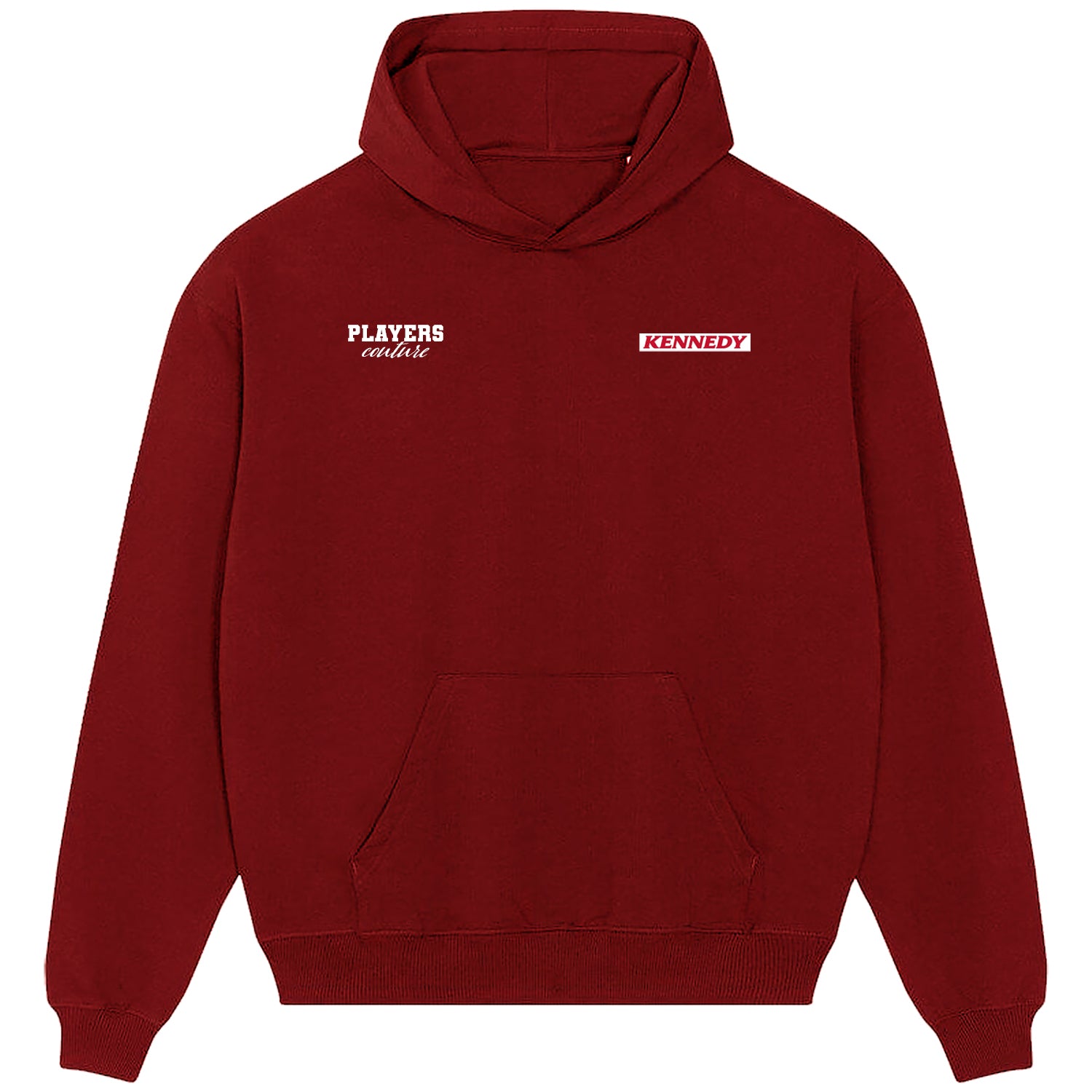 Kennedy Logo Players Couture Men's Casual Hoodie Red