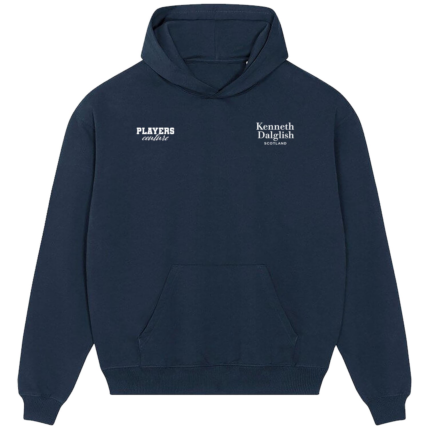 Kenneth Dalglish Logo Players Couture Men's Casual Hoodie Navy