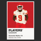 Kenneth Walker III Kansas City Chiefs black Icon Frame artwork detail
