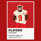 Kenneth Walker III Kansas City Chiefs red Icon Frame artwork detail