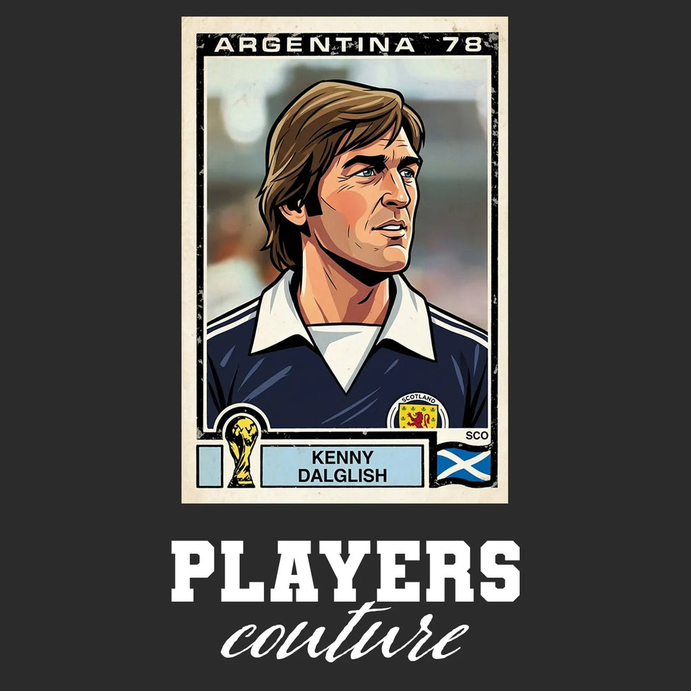 Kenny Dalglish World Cup Sticker Kids Hoodie – kenny dalglish 78 black Players Couture design