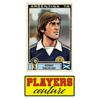 Kenny Dalglish 1978 World Cup Sticker Men's T-Shirt – close-up detail shot of the Kenny Dalglish 1978 World Cup Players
