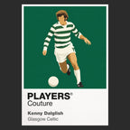 Kenny Dalglish Celtic Icon Frame Men's Hoodie — Black Artwork