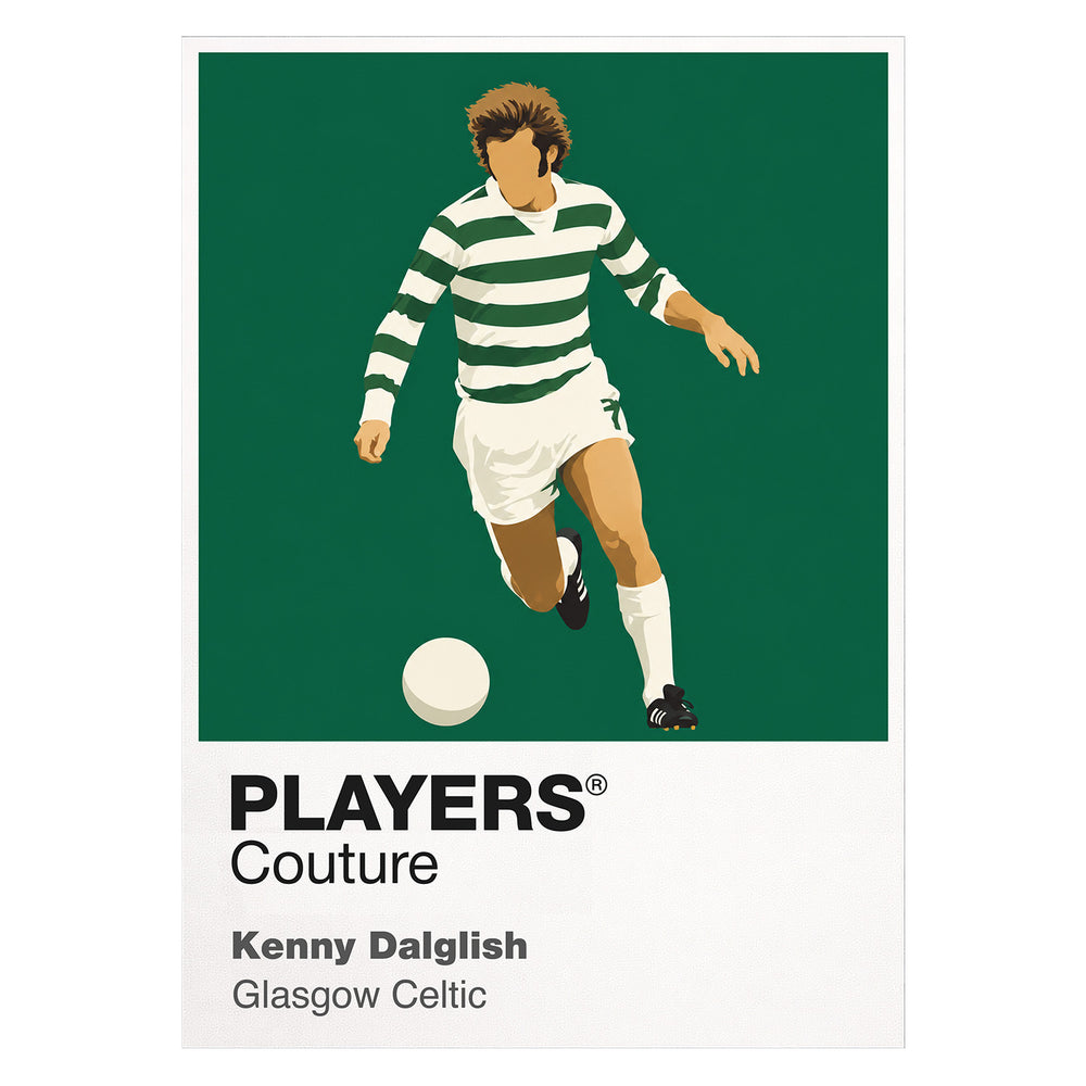 Kenny Dalglish Celtic Icon Frame — White