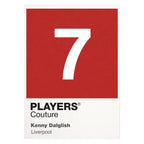 Kenny Dalglish 7 Football Shirt Frame Men's Hoodie – white close-up detail shot of the Kenny Dalglish 7 Football Players