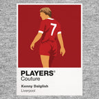 Kenny Dalglish Liverpool 2 Icon Frame — Pantone-style player illustration art card