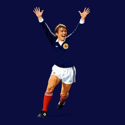 Kenny Dalglish Icon Men's Navy T-Shirt - Icon Design
