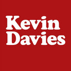 Kevin Davies Logo Men's Hoodie – red close-up detail shot of the Kevin Davies Players Couture logo design
