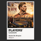 Kevin De Bruyne Belgium Atlas Frame artwork by Players Couture