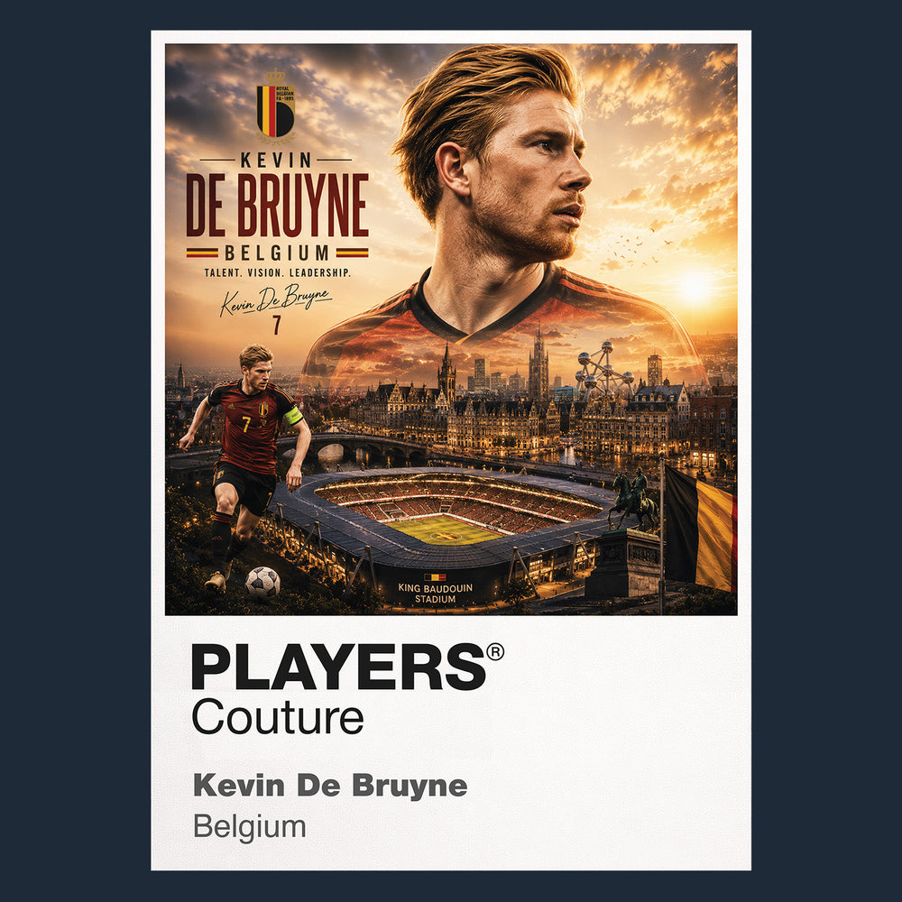 Kevin De Bruyne Belgium Atlas Frame artwork by Players Couture