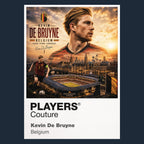 Kevin De Bruyne Belgium Atlas Frame artwork by Players Couture