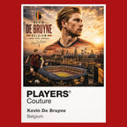Kevin De Bruyne Belgium Atlas Frame artwork by Players Couture