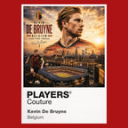 Kevin De Bruyne Belgium Atlas Frame artwork by Players Couture