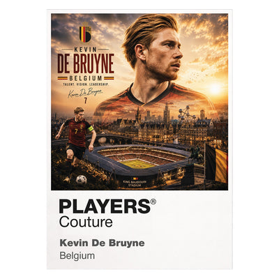 Kevin De Bruyne Belgium Atlas Frame artwork by Players Couture