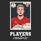 Kevin De Bruyne World Cup Sticker Men's Hoodie – kevin de bruyne black Players Couture design